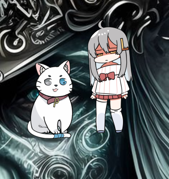 V-pet anime girl and kitty , this is what they look like.